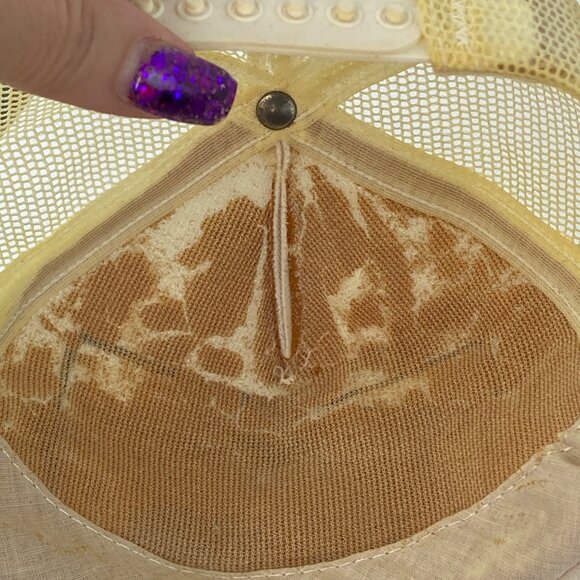 Vintage Darrel Waltrip Trucker Hat Cap Snapback USA Tide Racing Puffy Print Mesh - Picture 7 of 10